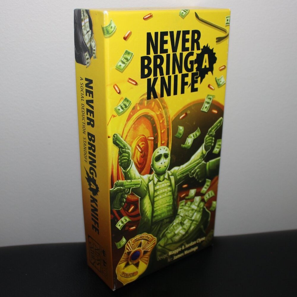 3/$88❤️decks sealed Atlas Games NEVER BRING A KNIFE Social Deduction Card Game